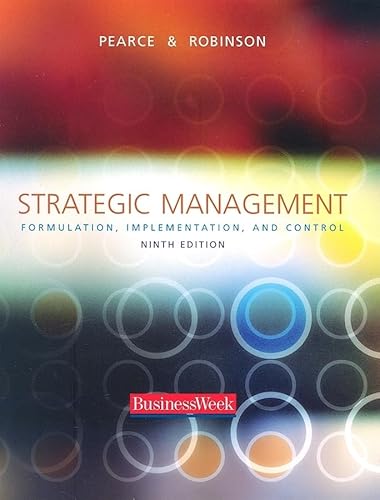 Beispielbild fr Strategic Management : Formulation, Implementation, and Control zum Verkauf von Better World Books