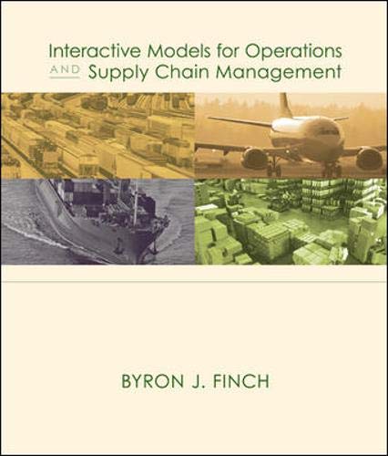 Stock image for Interactive Models for Operations and Supply Chain Management 1e with CD for sale by ThriftBooks-Atlanta