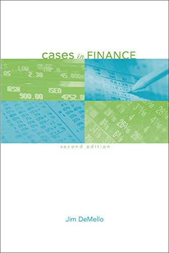 Stock image for Cases in Finance for sale by Blue Vase Books