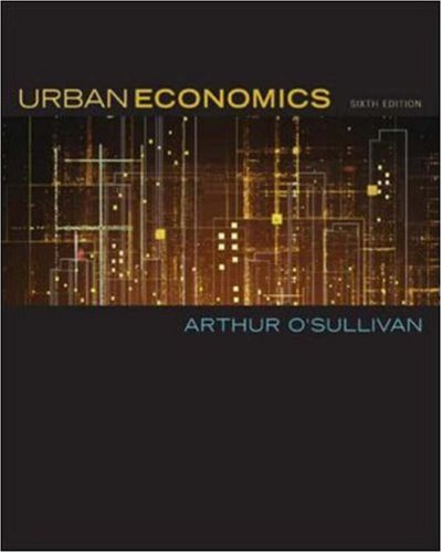 Imagen de archivo de Urban Economics a la venta por SecondSale