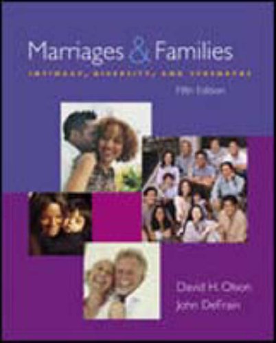 Beispielbild fr Marriages and Families : Intimacy, Diversity and Strengths zum Verkauf von Better World Books