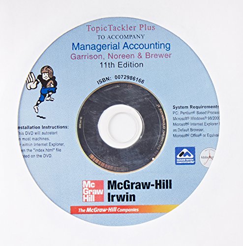 9780072986167: Topic Tackler Plus to accompany Managerial Accounting