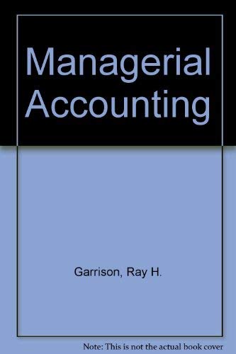 9780072986174: Managerial Accounting