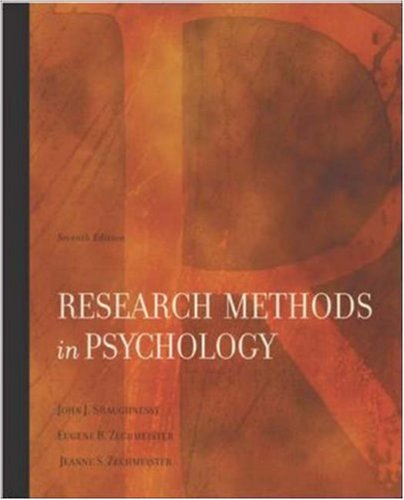 Beispielbild fr Research Methods in Psychology zum Verkauf von ThriftBooks-Dallas