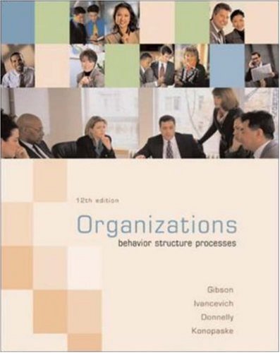 Imagen de archivo de Organizations: Behavior, Structure, Processes a la venta por Wonder Book