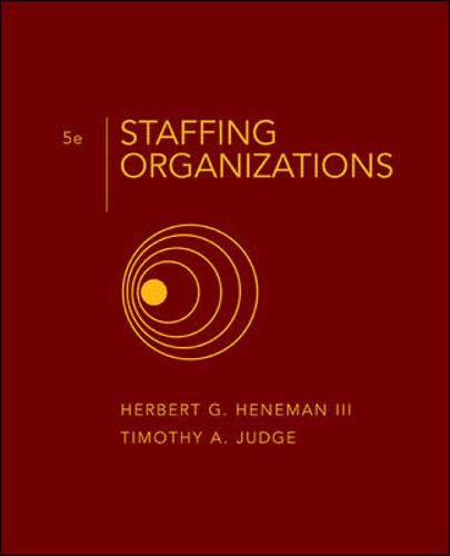 Imagen de archivo de Staffing Organizations a la venta por BookHolders