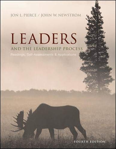 9780072987430: Leaders & The Leadership Process: Readings, Self-Assessments, & Applications