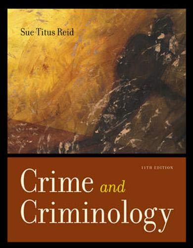 Stock image for Crime And Criminology ; 9780072988581 ; 0072988584 for sale by APlus Textbooks