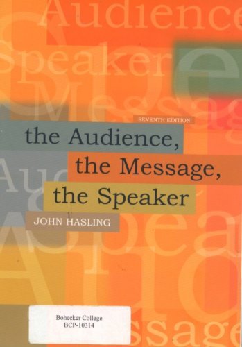 Imagen de archivo de The Audience, The Message, The Speaker a la venta por HPB-Red
