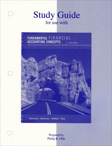 Stock image for Study Guide to Accompany Fundamental Financial Accounting Concepts for sale by ThriftBooks-Dallas