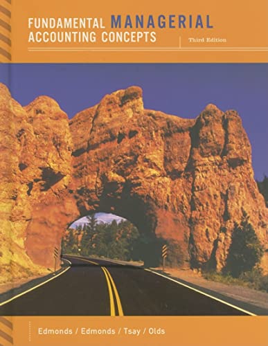 Beispielbild fr Fundamental Managerial Accounting Concepts-Third Edition zum Verkauf von Henschel Books