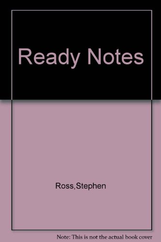 Ready Notes (9780072991741) by Ross,Stephen; Westerfield,Randolph; Jordan,Bradford