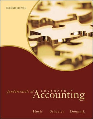 Beispielbild fr Fundamentals of Advanced Accounting zum Verkauf von BookHolders