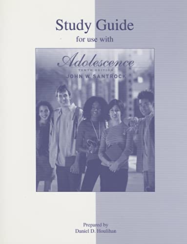 Stock image for Student Study Guide to accompany Adolescence, 10/e for sale by Dunaway Books