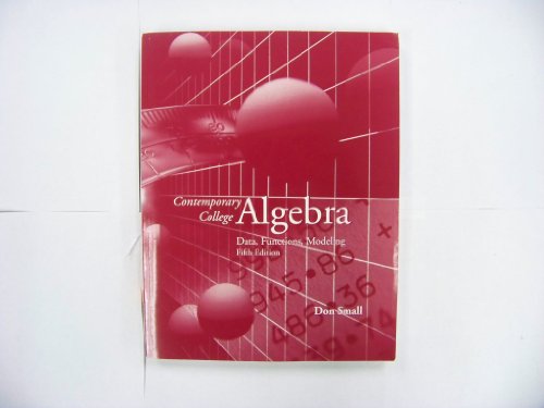 Beispielbild fr Contemporary College Algebra zum Verkauf von Better World Books