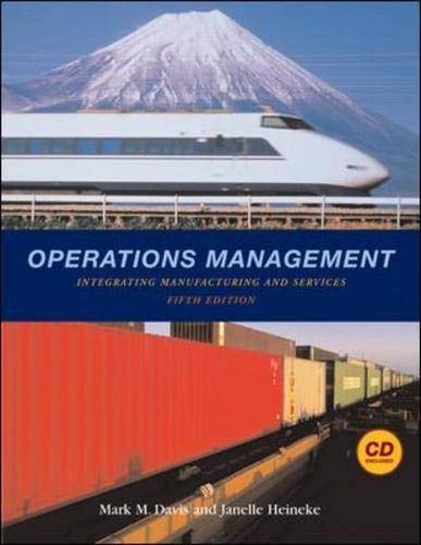 9780072994353: Operations Management: Integrating Manufacturing and Services 5e with Student CD and PowerWeb