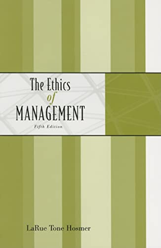 9780072996074: Ethics Of Management