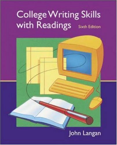 Stock image for College Writing Skills with Readings, 6th Edition (Text, Student CD, User's Guide, and Online Learning Center powered by Catalyst) for sale by SecondSale