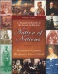 Imagen de archivo de Nation of Nations: A Narrative History of the American Republic : To 1877 Chapters 1-17 a la venta por Wonder Book