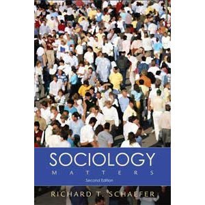Stock image for Sociology Matters [Paperback] richard t. schaefer for sale by GridFreed