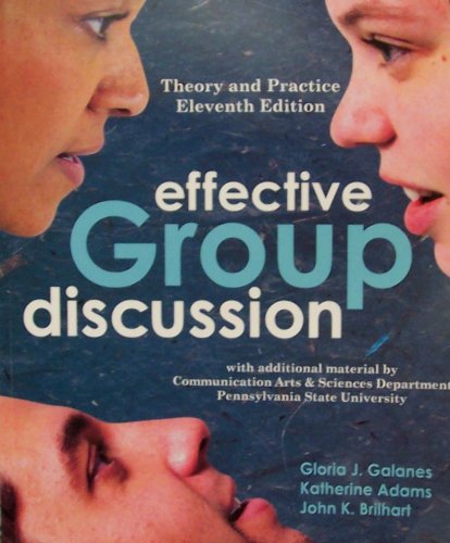9780072998900: Effective Group Discussion: Theory and Practice