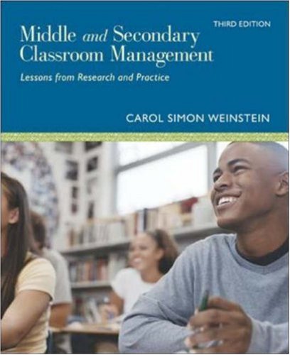 Beispielbild fr Middle and Secondary Classroom Management: Lessons from Research and Practice zum Verkauf von SecondSale