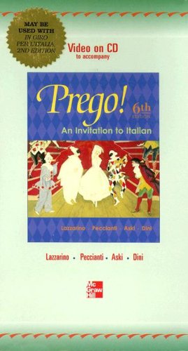Video on CD to accompany Prego (9780073015972) by Lazzarino, Graziana; Aski, Janice; Dini, Andrea; Peccianti, Maria Cristina