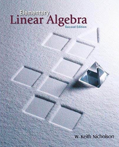 Elementary Linear Algebra (9780073018768) by Nicholson, Keith