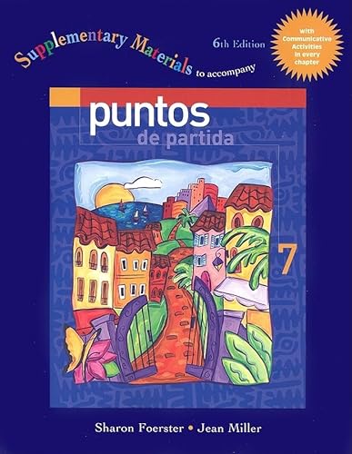 9780073019598: Supplementary Material T/A Puntos de Partida: An Invitation To Spanish