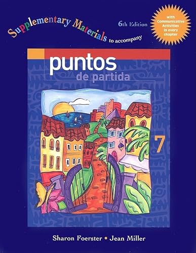 Imagen de archivo de Supplementary Material T/A Puntos de Partida: An Invitation To Spanish a la venta por ThriftBooks-Dallas