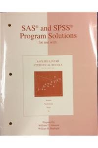 

SAS and SPSS Program Solutions for use with Applied Linear Statistical Models