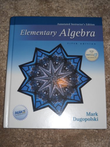 Stock image for Elementary Algebra (Annotated Instructors Edition) for sale by JR Books
