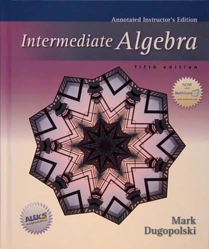 Beispielbild fr Intermediate Algebra (Annotated Instructor's Edition) zum Verkauf von Better World Books