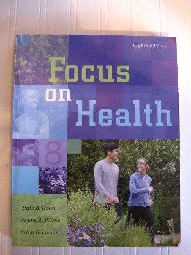 Beispielbild fr Focus on Health zum Verkauf von Better World Books
