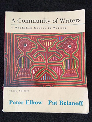 9780073031811: A Community of Writers: A Workshop Course in Writing