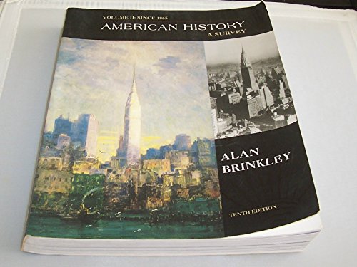 9780073033921: American History: A Survey : since 1865: 2