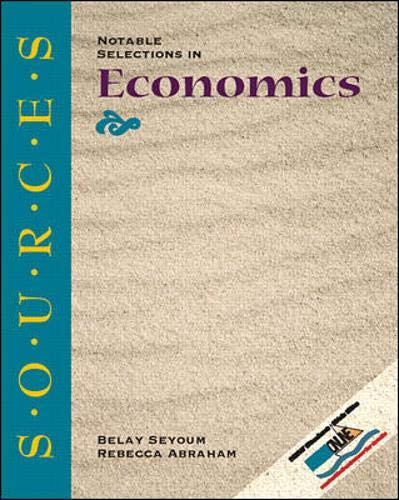 Stock image for Notable Selections in Economics for sale by Books Puddle