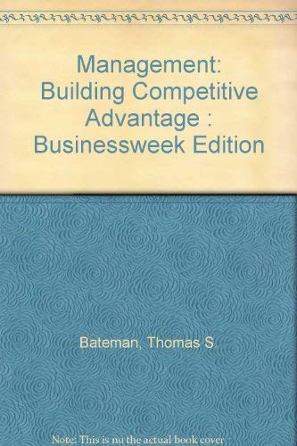 Stock image for Management : Building Competitive Advantage for sale by Better World Books