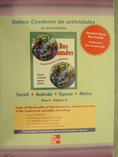 9780073040455: Online Cuaderno de Actividades to Accompany DOS Mundos Paso a - Capitulo 15