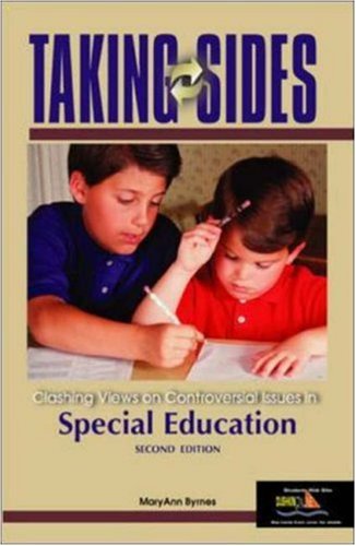 Beispielbild fr Taking Sides : Clashing Views on Controversial Issues in Special Education zum Verkauf von Better World Books