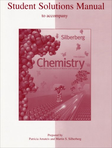 Imagen de archivo de Chemistry: Student Solutions Manual: The Molecular Nature of Matter and Change a la venta por BookHolders