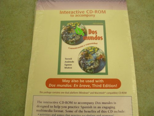 Beispielbild fr Student CD-ROM Program (Prepack) t/a Dos mundos zum Verkauf von POQUETTE'S BOOKS