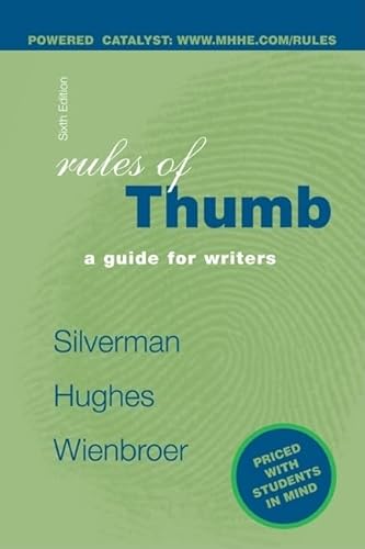 Rules of Thumb text with Catalyst access card (9780073049106) by Silverman,Jay; Hughes,Elaine; Wienbroer,Diana Roberts