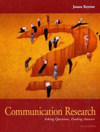 Stock image for Communication Research: Asking Questions, Finding Answers for sale by SecondSale