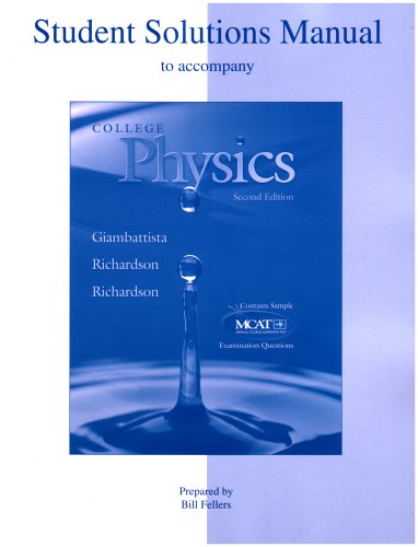 9780073049540: Student Solutions Manual to accompany College Physics