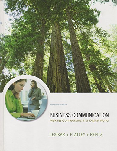 Stock image for Business Communication : Making Connections in a Digital World for sale by Better World Books