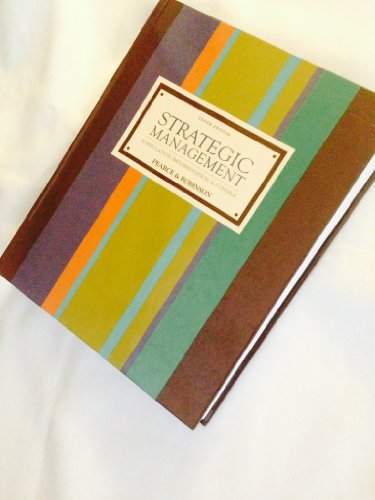 Imagen de archivo de Strategic Management : Formulation, Implementation, and Control a la venta por Better World Books