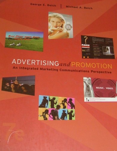Imagen de archivo de Advertising and Promotion : An Integrated Marketing Communications Perspective a la venta por Better World Books