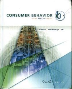 Stock image for Consumer Behavior : Building Marketing Strategy for sale by Better World Books