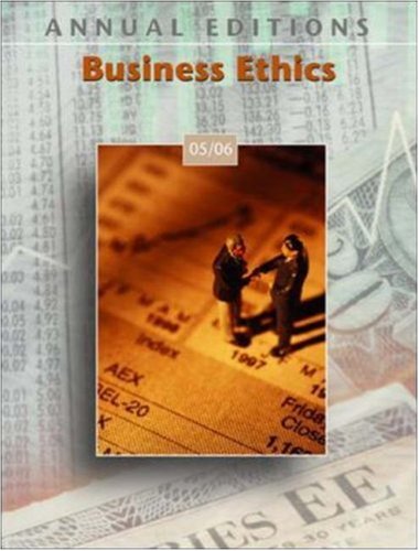 Beispielbild fr Annual Editions Business Ethics 05/06 zum Verkauf von Ammareal